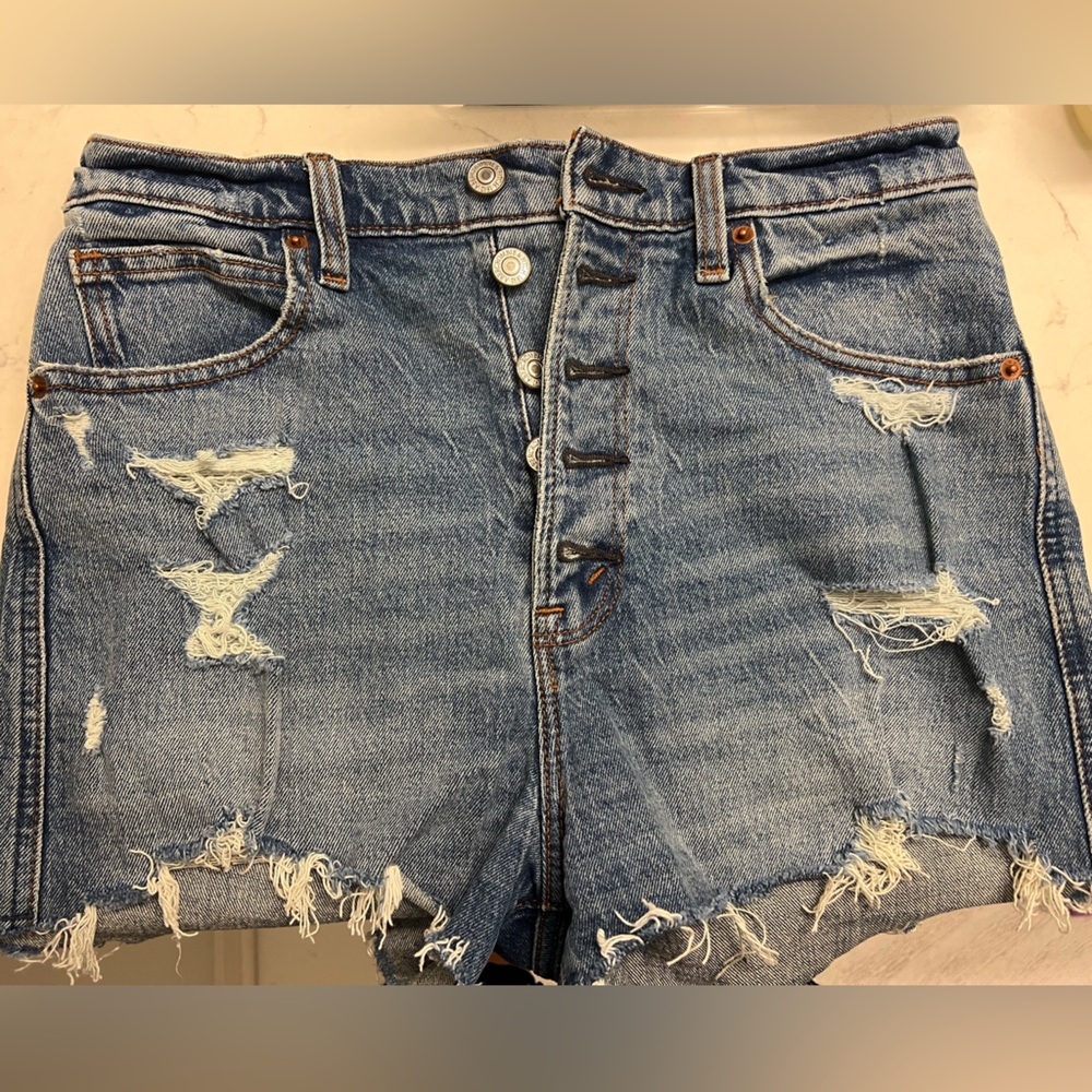 Ultra high rise mom shorts